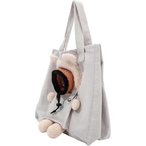 Cat Carrier Purse | Cute Large Canvas Portable Breathable Purse - Pet Carrier Bag | for Travel Vet Visit Outdoor Grooming Daily Car Airplane Airport Outing Shopping Taxi Public Urban in Saudi Arabia