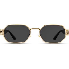Retro Oval Sunglasses for Women Trendy Metal Small Y2K Girls Sun Glasses Vintage 90s Shades UV400 Protection in Saudi Arabia