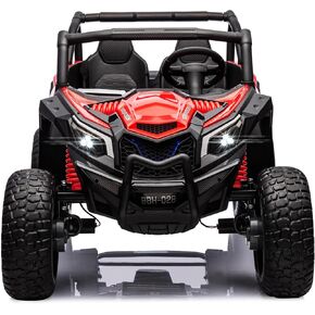 24V Ride On Toys for Big Kids, 2 Seater Side by Side Ride On UTV Car for Kid, 4WD Off-Road Truck with EVA Tire Wheels, 3 Speeds Vehicle, LED Lights, 4 Shock Absorbers, Bluetooth, Music & Horn, Pink in Kuwait