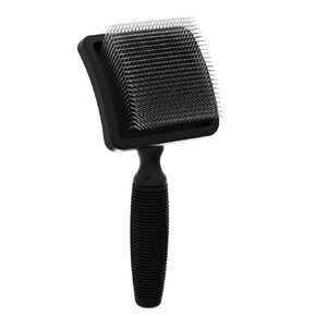 فرشاة Kenchii ذات الدبوس الطويل للكلاب (البودل، رسومات الشعار المبتكرة، Goldendoodles، Labradoodles)، فرشاة العناية الاحترافية لفك التشابك والنفش وإزالة اللمعان، مقبض مريح مانع للانزلاق in Kuwait