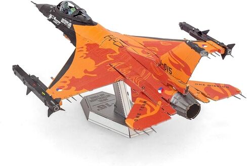 مجموعة نماذج معدنية ثلاثية الأبعاد من Metal Earth F-16 Royal Dutch Orange Lion ثلاثية الأبعاد in Saudi Arabia