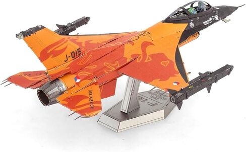مجموعة نماذج معدنية ثلاثية الأبعاد من Metal Earth F-16 Royal Dutch Orange Lion ثلاثية الأبعاد in Saudi Arabia