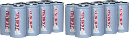بطارية Tenergy C بحجم 1.2 فولت 5000 مللي أمبير في الساعة بطارية NiMH عالية السعة قابلة لإعادة الشحن لمصابيح LED ولعبة الأطفال والمزيد (8 قطع) in Kuwait