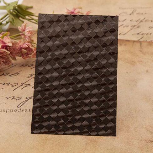 3D Plastic Embossing Folder Template Classic Checkered Pattern Texture 5x7 Inch for Card Making DIY Scrapbooking Paper Crafting Handmade Crafts Scrapbooking Arts Supplies Scrapbook Decor in Saudi Arabia