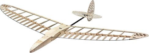 طائرة شراعية من خشب البلسا FD12 مقاس 1200 مم جناحيها Windrunner F3K Discus Launch Glider، طقم طائرة RC للبالغين، بناء DIY والطيران البهلوانية (مجموعة + خدمات + حزمة أفلام + حقيبة) in Saudi Arabia