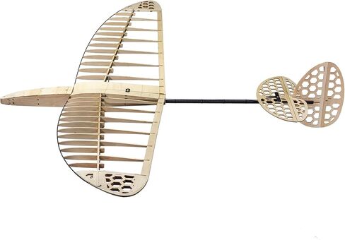 طائرة شراعية من خشب البلسا FD12 مقاس 1200 مم جناحيها Windrunner F3K Discus Launch Glider، طقم طائرة RC للبالغين، بناء DIY والطيران البهلوانية (مجموعة + خدمات + حزمة أفلام + حقيبة) in Saudi Arabia