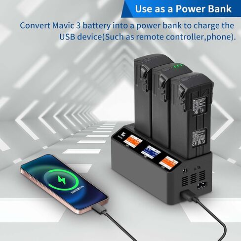 230W LCD Multifunction Battery Charger for DJI Mavic 3 Pro Cine Classic Enterprise Drone,Parallel Fast Charging Hub,Simultaneous Charge 3 Batteries in Saudi Arabia