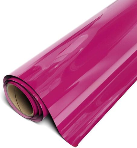 Siser EasyWeed Heat Transfer Vinyl 11.8" x 5ft Roll (Pink) - - Compatible, Cricut, Silhouette and Other Craft/Professional Cutters - CPSIA Certified in Saudi Arabia