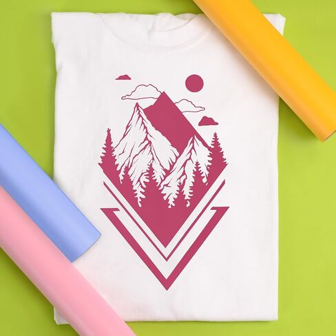 Siser EasyWeed Heat Transfer Vinyl 11.8" x 5ft Roll (Pink) - - Compatible, Cricut, Silhouette and Other Craft/Professional Cutters - CPSIA Certified in Saudi Arabia