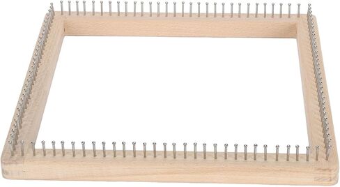 Wooden Knitting Looms for Blankets, Square DIY Hand Crafted Looms Knitting Tools Crochet Looms Chunky Yarn Looms Board Chunky Knit Blanket Kit for Hat Scarf Socks Sweater (30 * 30cm) in Saudi Arabia