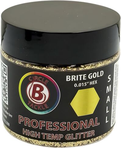 6 Pack of Premium Small .015 High Temp Hex Glitter for Soft Plastic Bait Making - 2 oz. Bottle High Heat Resistant Lure Glitter in Saudi Arabia