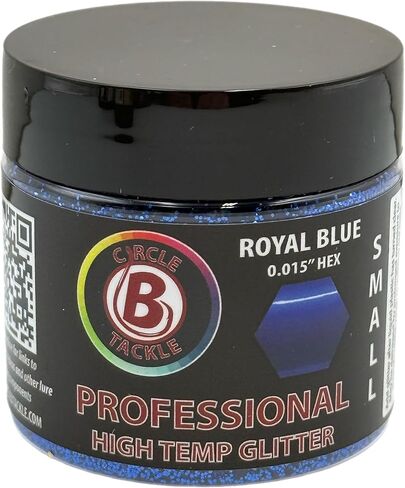 6 Pack of Premium Small .015 High Temp Hex Glitter for Soft Plastic Bait Making - 2 oz. Bottle High Heat Resistant Lure Glitter in Saudi Arabia