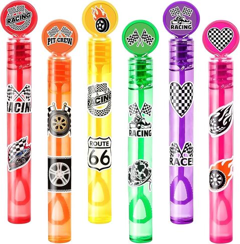 Checkered Flag Party Favors for Kids – 24PCS Racing-Themed Mini Bubble Wands, Great for Birthday Supplies, Pinata Fillers, Goodie Bags & Classroom Rewards in Saudi Arabia
