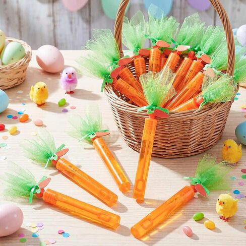 Jenaai 24 Pcs Easter Mini Carrot Bubble Wands Easter Egg Fillers Basket Stuffers Bubbles Bulk for Prizes Goodie Bag Stuffers Party Favors Outdoor(Dreamy) in Saudi Arabia