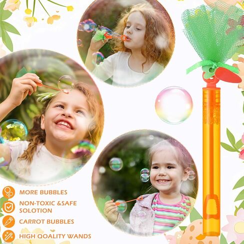 Jenaai 24 Pcs Easter Mini Carrot Bubble Wands Easter Egg Fillers Basket Stuffers Bubbles Bulk for Prizes Goodie Bag Stuffers Party Favors Outdoor(Dreamy) in Saudi Arabia