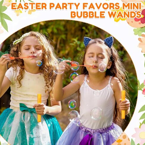 Jenaai 24 Pcs Easter Mini Carrot Bubble Wands Easter Egg Fillers Basket Stuffers Bubbles Bulk for Prizes Goodie Bag Stuffers Party Favors Outdoor(Dreamy) in Saudi Arabia