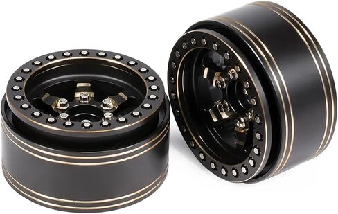 1.9 Beadlock Wheels,4pcs 958g Brass Heavy Wheel Rims for 1/10 RC Crawler TRX4 TRX6 Capra SCX10 D90 VS4-10 Gen8 CC01 Upgrades Accessories in Saudi Arabia