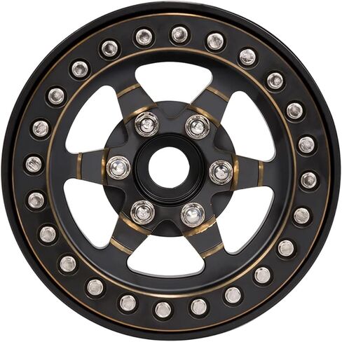 1.9 Beadlock Wheels,4pcs 958g Brass Heavy Wheel Rims for 1/10 RC Crawler TRX4 TRX6 Capra SCX10 D90 VS4-10 Gen8 CC01 Upgrades Accessories in Saudi Arabia