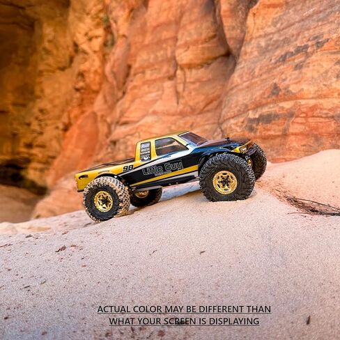أجزاء سباق Little Guy سلسلة Ghost 1.0 عجلات Beadlock متوافقة مع 1/24 مقياس RC المحوري SCX24، RGT، Element، Enduro، URUAV، (100% نحاس)، 28 مم (1.1 بوصة) × 31 مم × 13 مم (4 عجلات لكل طلب) LGW503 in Kuwait