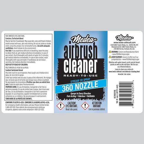 Iwata-Medea Medea Airbrush Cleaner Sprayer, 16-Ounce in Saudi Arabia
