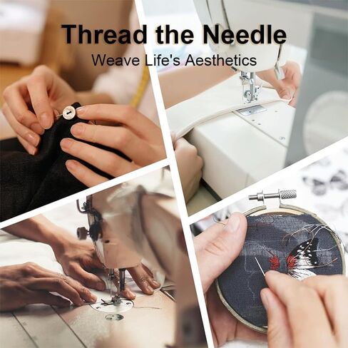 5Pcs Needle Threaders, Gourd Shaped Plastic Wire Loop DIY Needle Threader Hand Machine Sewing Tool for Sewing Crafting for Needle Work, Sewing Machine, Embroidery, Cross-Stitch, 5 Colors in Saudi Arabia