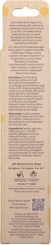 Burt's Bees for Pets Toothpaste for Dogs with Manuka Honey and Coconut Oil for Gum Health & Tartar Control, 99.1% Natural Origin Formula, Fresh Mint Flavor, 2.5 oz in Saudi Arabia