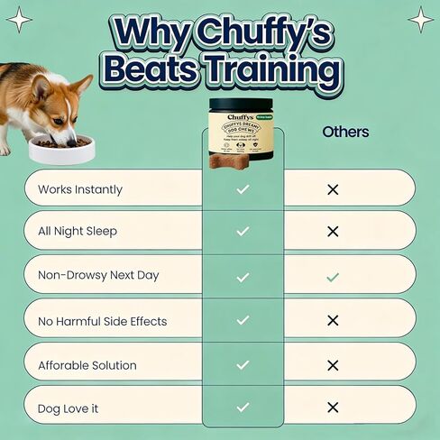 مضغ Dreamy Pup، مضغ طبيعي مهدئ للكلاب، ضمان النوم، 90 قرصًا (قطعة واحدة) in Saudi Arabia