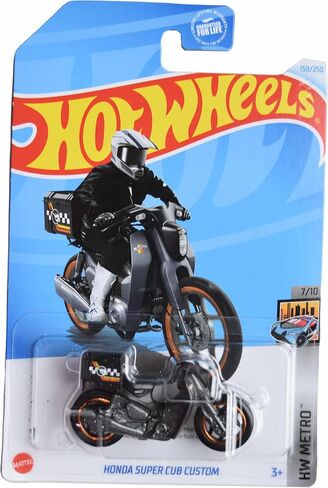 Hot Wheels Honda Super Cub Custom, HW Metro 7/10 [Black] 159/250 in Saudi Arabia