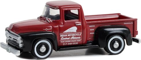 Greenlight 1:64 Blue Collar Collection Series 12-1956 for F-100 - Indian Motorcycle Service, Parts & Sales 35260-A [Shipping from Canada] in Saudi Arabia