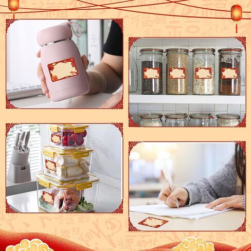180 PCS Chinese New Year Gifts Tags Stickers, 2026 Year of Horse Name Tag Sticker Name Labels Name Stickers for Chinese Lunar New Year Presents Holiday Party Decorations, 2x3 Inch in Saudi Arabia