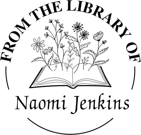 Custom Wood Library Hand Stamp - Style 072 - Great for Customizing Books, Ex Libris, Personalized Journals and More. in Saudi Arabia