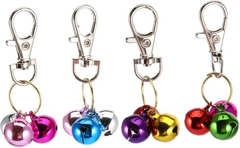 Didiseaon 4pcs Cat Collar Bells Copper Pet Pendant Bells for Cats and Dogs Eco-Friendly Easy to Wear Design for Tracking Pets Keychain Accessories in Saudi Arabia