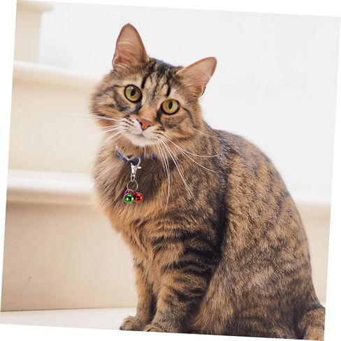 Didiseaon 4pcs Cat Collar Bells Copper Pet Pendant Bells for Cats and Dogs Eco-Friendly Easy to Wear Design for Tracking Pets Keychain Accessories in Saudi Arabia