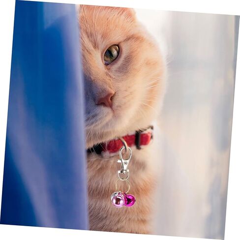 Didiseaon 4pcs Cat Collar Bells Copper Pet Pendant Bells for Cats and Dogs Eco-Friendly Easy to Wear Design for Tracking Pets Keychain Accessories in Saudi Arabia