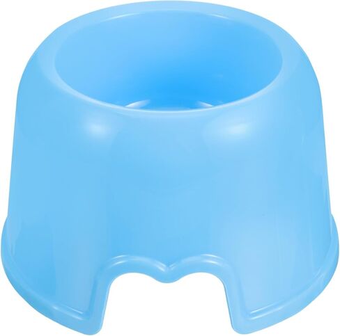 Veemoon Pet Feeding Bowl for Dogs and Cats, Small Plastic Candy Color Pet Food Dish, Round Non-Slip Puppy Bowl for Indoor and Travel Use, Blue in Saudi Arabia