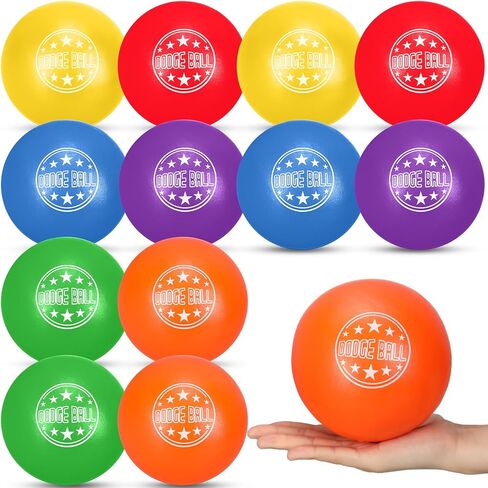 Jerify Foam Dodgeball Set 5 Inch Soft Skin Playground Dodgeballs Bulk, Low Density Foam for Non Sting Dodgeball Sports Equipment for Kids and Adults in Saudi Arabia