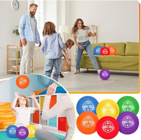 Jerify Foam Dodgeball Set 5 Inch Soft Skin Playground Dodgeballs Bulk, Low Density Foam for Non Sting Dodgeball Sports Equipment for Kids and Adults in Saudi Arabia