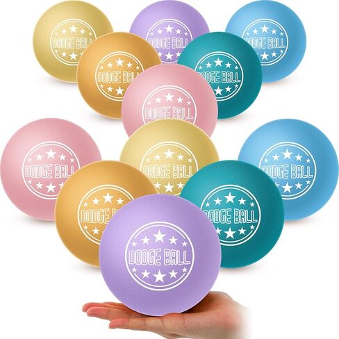 Jerify Foam Dodgeball Set 5 Inch Soft Skin Playground Dodgeballs Bulk, Low Density Foam for Non Sting Dodgeball Sports Equipment for Kids and Adults in Saudi Arabia