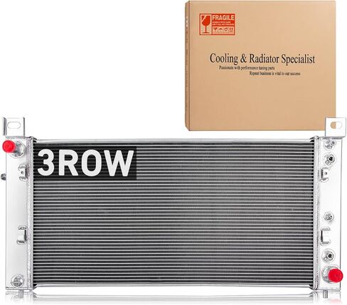 3 Row Radiator for 2002-2013 2011 2012 Chevy Silverado Suburban 1500 2500 3500, GMC Yukon, For Cadillac 4.8 5.3L 6.0L, Aluminum Radiator AT in Saudi Arabia