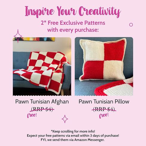 مجموعة خطافات كروشيه أفغانية تونسية مزدوجة الأطراف من KnitPal - خطافات كروشيه تونسية - بطول 14 بوصة (35 سم) 5 مقاسات أمريكية: G/4mm، 7/4.5mm، H/5mm، I/5.5mm، J/6mm in Kuwait