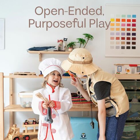 PATHFINDER PANDAS 5-1 Kids Dress Up Clothes & Pretend Play Costumes for Ages 3-7 - Cute Role Play Dress Up Costumes for Boys & Girls with Matching Accessories & Storage Trunk in Saudi Arabia
