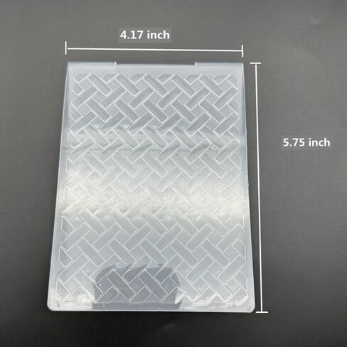 3D Plastic Embossing Folder Template Interlaced Pattern Texture A6 Size for Card Making DIY Scrapbooking Paper Crafting Handmade Crafts Scrapbooking Arts Supplies Scrapbook Decor in Saudi Arabia