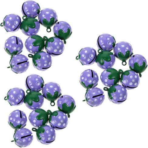 20 pcs Cartoon Accessories Bells Strawberry Charms Pendants Supplies Pet Shaped Necklace Collar in Saudi Arabia