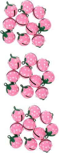 20 pcs Cartoon Accessories Bells Strawberry Charms Pendants Supplies Pet Shaped Necklace Collar in Saudi Arabia