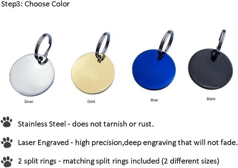 Dogs Cats ID Tags Personalized Designed Birth Month Flower Pets Collar Name Tags Custom Engraved Tags, Anti-Lost Name ID Collar Accessories Collar Charm in Saudi Arabia
