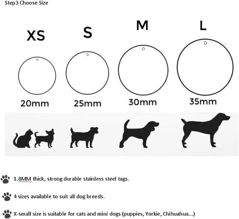 Dogs Cats ID Tags Personalized Designed Birth Month Flower Pets Collar Name Tags Custom Engraved Tags, Anti-Lost Name ID Collar Accessories Collar Charm in Saudi Arabia