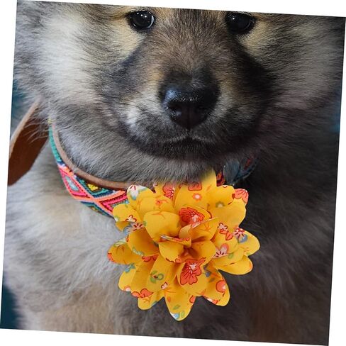 DOITOOL 40pcs Pet Flower Bow Tie Collar Charms for Dogs and Cats Lightweight Floral Accessories for Pet Grooming for Birthdays Christmas and Special Occasions in Saudi Arabia