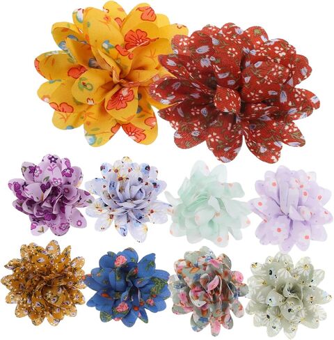 DOITOOL 40pcs Pet Flower Bow Tie Collar Charms for Dogs and Cats Lightweight Floral Accessories for Pet Grooming for Birthdays Christmas and Special Occasions in Saudi Arabia