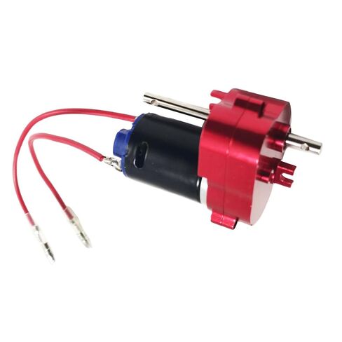 370 Motor Gearbox with 4mm Connector for RC Accessories MN99S, Red in Saudi Arabia