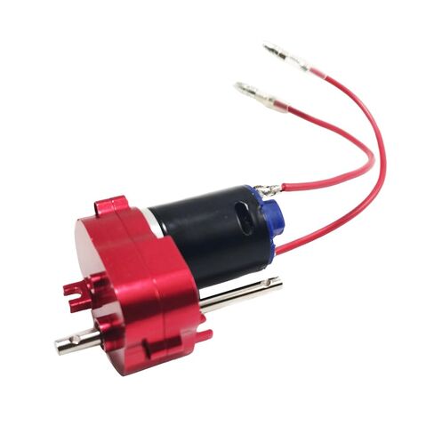370 Motor Gearbox with 4mm Connector for RC Accessories MN99S, Red in Saudi Arabia
